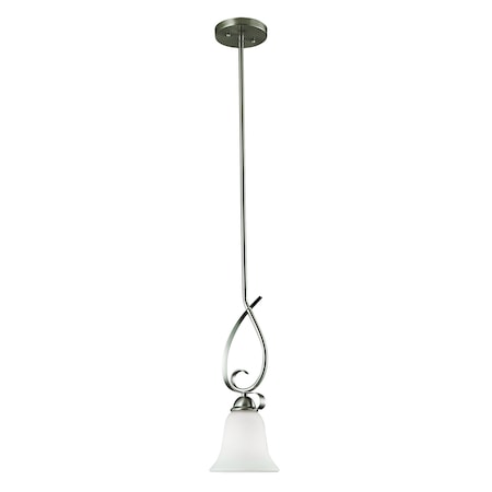 Brighton 6'' Wide 1-Light Mini Pendant, Brushed Nickel